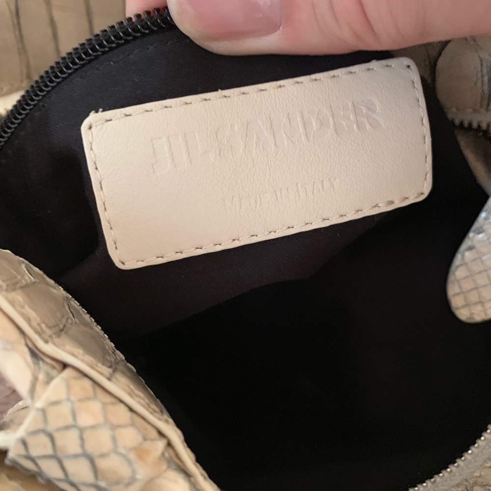 Ivory Python Jil Sander Mini Tote - image 5